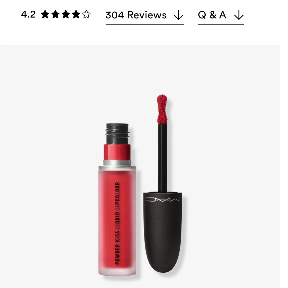 MAC Powder Kiss Liquid Lipcolour - Red